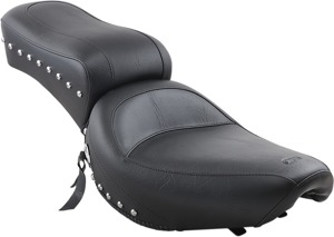 Mustang Vintage Studded 1Pc Seat Black Fits FX/FL 1958-1984