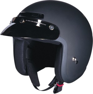 Z1R Jimmy Open Face Helmet 2XL Flat Black Unisex - Open face helmet, 2XL, Flat Black, Unisex