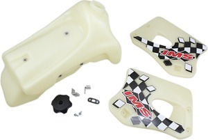 IMS Large Capacity Gas Tank Natural 3.4 Gal For Kawasaki KX125 KX250 - 3.4 gal natural gas tank For Kawasaki KX125 KX250