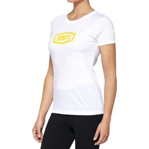 100% Women's Avalanche Tee White XL - Cotton Blend