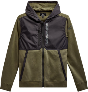Alpinestars Aligned Hoodie Military/Black X-Large - X-Large hoodie, Military/Black color