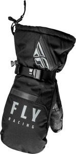 Fly Racing Cascade Mittens Black 2X-Large Snow Gloves - Black 2X-Large snow mittens for cold weather