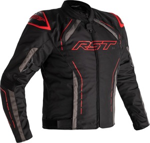 RST S1 CE Jacket Black/Grey/Red Textile 2XL - 2XL textile riding jacket in Black/Grey/Red