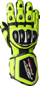 RST Tractech Evo 4 CE Glove Neon Yellow Black Small - Race glove, CE Level 1 KP, Neon Yellow, Size Small