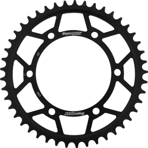Supersprox Steel Rear Sprocket 45T Black 530 Chain Fits Kawasaki Suzuki