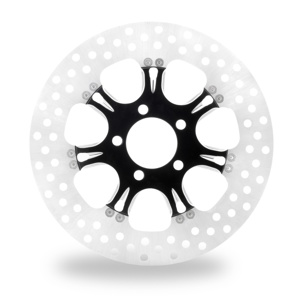 Performance Machine 11.8" Virtue Front Brake Rotor Black/Chrome