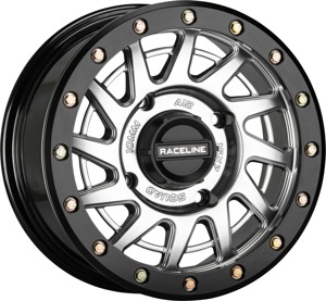 Raceline Squad Beadlock 15x7 4x156 Hyper Silver/Black +38 ATV/UTV Wheel - 15x7 4x156 Hyper Silver Beadlock For ATV/UTV