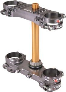 XTRIG ROCS Tech Triple Clamps Gray 21.5mm For Suzuki