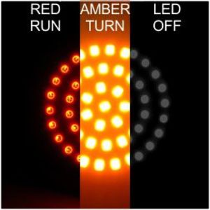 Letric Lighting Deluxe Bullet LED Switchback Insert Red/Amber