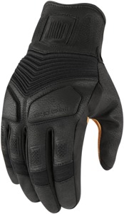 Icon 1000 Nightbreed Mid-Length Cuff Gloves - Black Men's Large