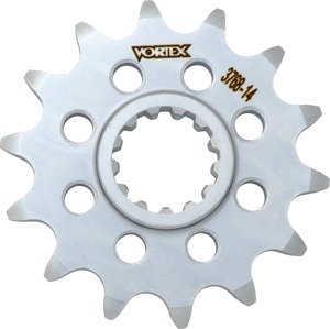 Vortex Steel Front Sprocket 520 14T Silver For Kawasaki ZX-4RR 2023 - 14T 520 front sprocket For 2023 Kawasaki ZX-4RR