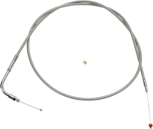 Barnett Clear Coat Throttle Cable SS +6