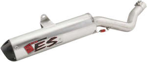 Big Gun ECO Series Slip-On Exhaust Silver Fits Yamaha YFZ450R/X