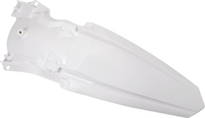 Cycra Powerflow Rear Fender White Fits 21-23 Kawasaki KX250F