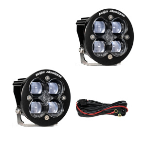 Squadron R SAE LED Spot Light - Clear - Pair