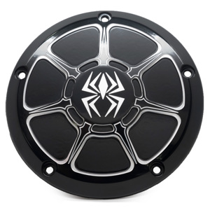 Derby Cover Black Gloss - For 99-17 HD Softail Dyna
