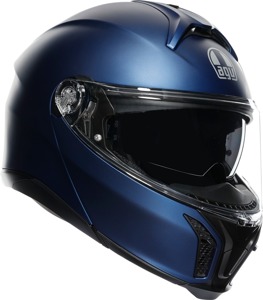 AGV Tourmodular Galassia Modular Helmet Matte Blue XL - Modular helmet with sun visor, Blue, XL, Unisex