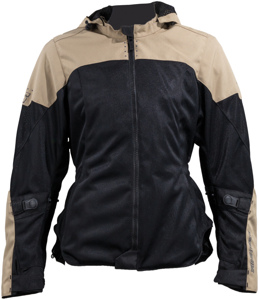 Speed and Strength Starstruck Mesh Jacket Tan/Black Womens XL - Womens mesh riding jacket XL Trench Tan/Black