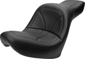 Saddlemen King 2-Up Seat Black For Harley-Davidson Softail Models - 2-up seat for Harley-Davidson Softail models