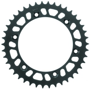 BikeMaster Rear Steel Sprocket 525 42T Black For Suzuki - 525 pitch, 42 tooth, black steel sprocket For Suzuki