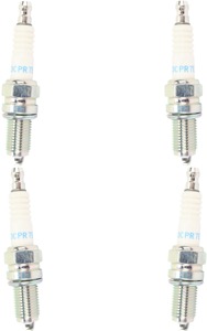 4 Pack DCPR7E Standard Spark Plug, Terminal Nut