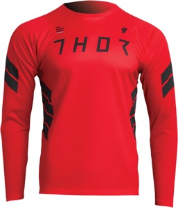 Thor Assist Sting Long-Sleeve Jersey Red/Black Men's XS - Long-sleeve MTB/MTB jersey, Red/Black, Men's XS