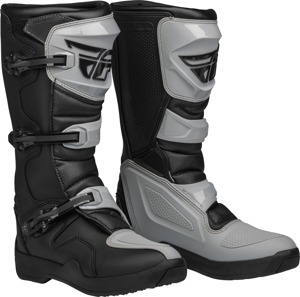 Fly Racing Maverik LT Boot Grey/Black Size 10 - Grey/Black MX boot, Size 10