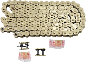 RK 520 MAX X RX-Ring Chain Gold 114 Links - RX-ring sealed gold chain, 114 links, 520 size