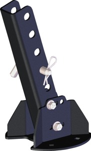 KFI UTV Plow Lever Lift Kit Black Steel