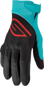 Circuit Perforated Watercraft Gloves - Black/Aqua Unisex Adult X-Small