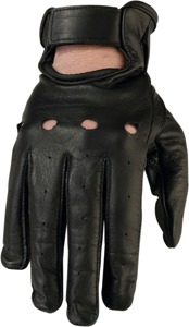 Z1R 243 Women's Gloves Black Medium - Premium goat skin leather, short cuff, Black, Medium