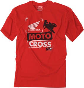 Factory Effex Honda Paint Youth Tee Red - Youth XL
