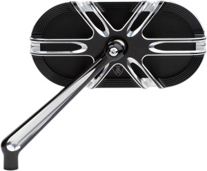 Arlen Ness Deep Cut Left Mirror Black Aluminum
