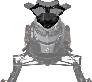 Powermadd Gen5 Low Tinted Windshield 14in for Ski-Doo Gen5 Models - Low 14in tinted windshield for Ski-Doo Gen5 models
