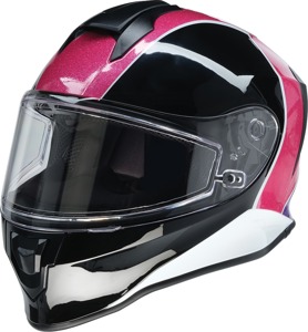 Z1R Youth Warrant Fresh Pow Snow Helmet S Pink/Purple - Full face snow helmet for youth