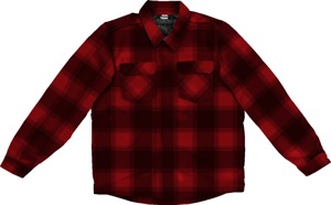 ICON Fallblock CX Flannel Jacket Men's Red Size S - Men's flannel motorcycle jacket in red, size S