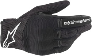 Copper Motorcycle Gloves Black/White X-Large