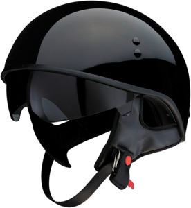 Vagrant Solid Street Half Helmet Gloss Black Large