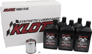 Klotz Oil Change Kit for Harley Twin Cam & Milwaukee-Eight - Complete oil change kit for Harley Twin Cam & M8