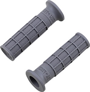 ODI Hart-Luck Full-Waffle Slip-On Grips Graphite 1 Inch V-Twin - Graphite full-waffle grips for 1 in. V-Twin bars