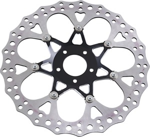 Procross Contour Floating Front Brake Rotor 356mm - Black - For Harley