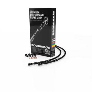 04-14 Honda Shadow Aero Front Brake Line Kit - Black