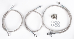 Front Brakeline Kit +2" Silver - For 93-09 Honda TRX300EX