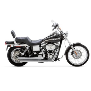Vance & Hines Bigshots Staggered Exhaust Chrome Fits HD Softail 86-17