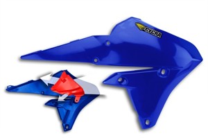 14-19 Yamaha WR250F-450F/YZ250-450FX Powerflow Radiator Shrouds Blue