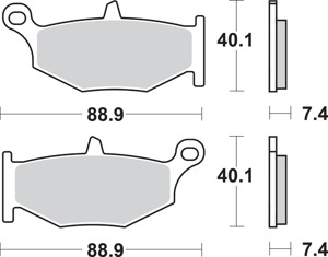 SBS 833LS Sintered Brake Pads