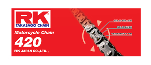 RK Chain 420-76 Natural Drive Chain 420x76 Fits 125cc