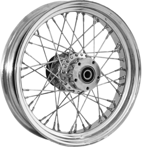 HardDrive 40-Spoke Chrome Wheel 16x3.5in 1in Axle for Harley BT/XL 00-Later