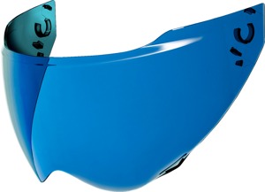ICON Domain Helmet Shield Blue One Size - Replacement shield for ICON Domain helmets