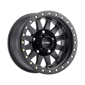 MR304 Double Standard 17x8.5 0mm Offset 5x5.5 108mm CB Matte Black Wheel
